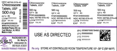 578-40 - CHLORZOXAZONE 578 40